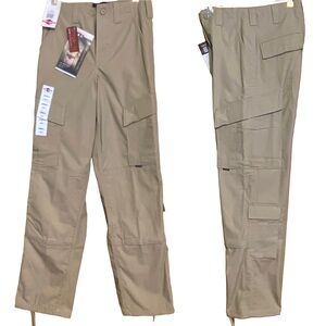 NWT Unisex Tru-spec XFire 80/20 Fire Resistant Tactical Cargo Pants Khaki XS